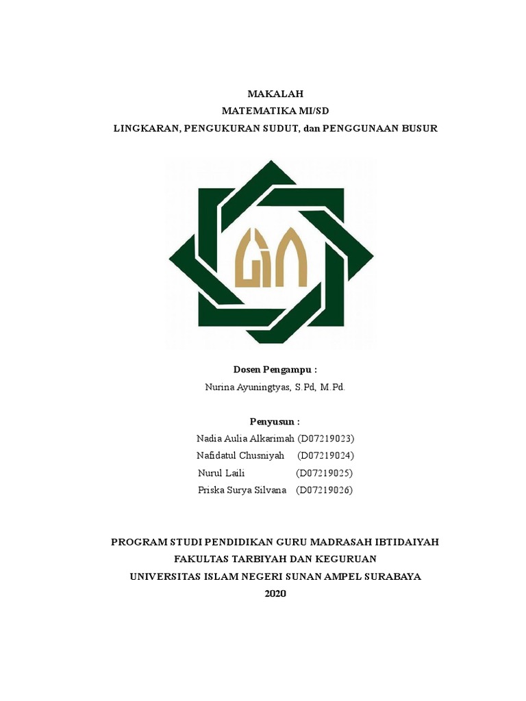 Detail Makalah Matematika Tentang Lingkaran Nomer 26