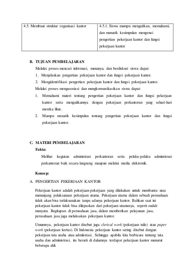 Detail Makalah Pekerjaan Kantor Nomer 36