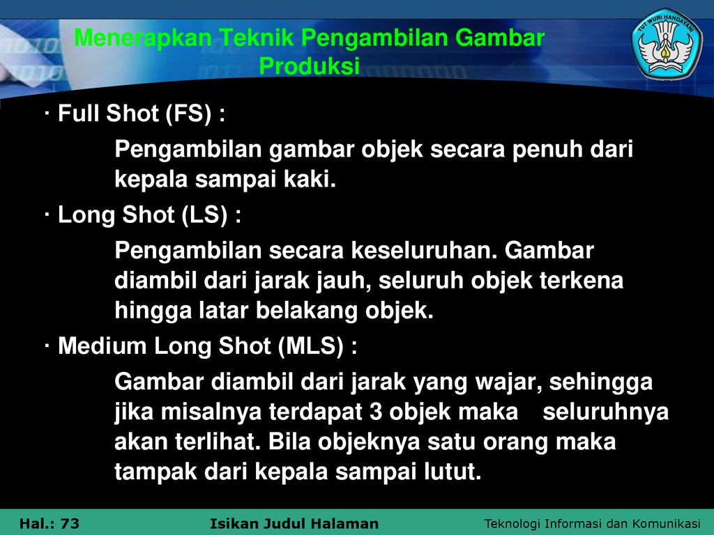 Detail Makalah Tentang Teknik Pengambilan Gambar Nomer 30