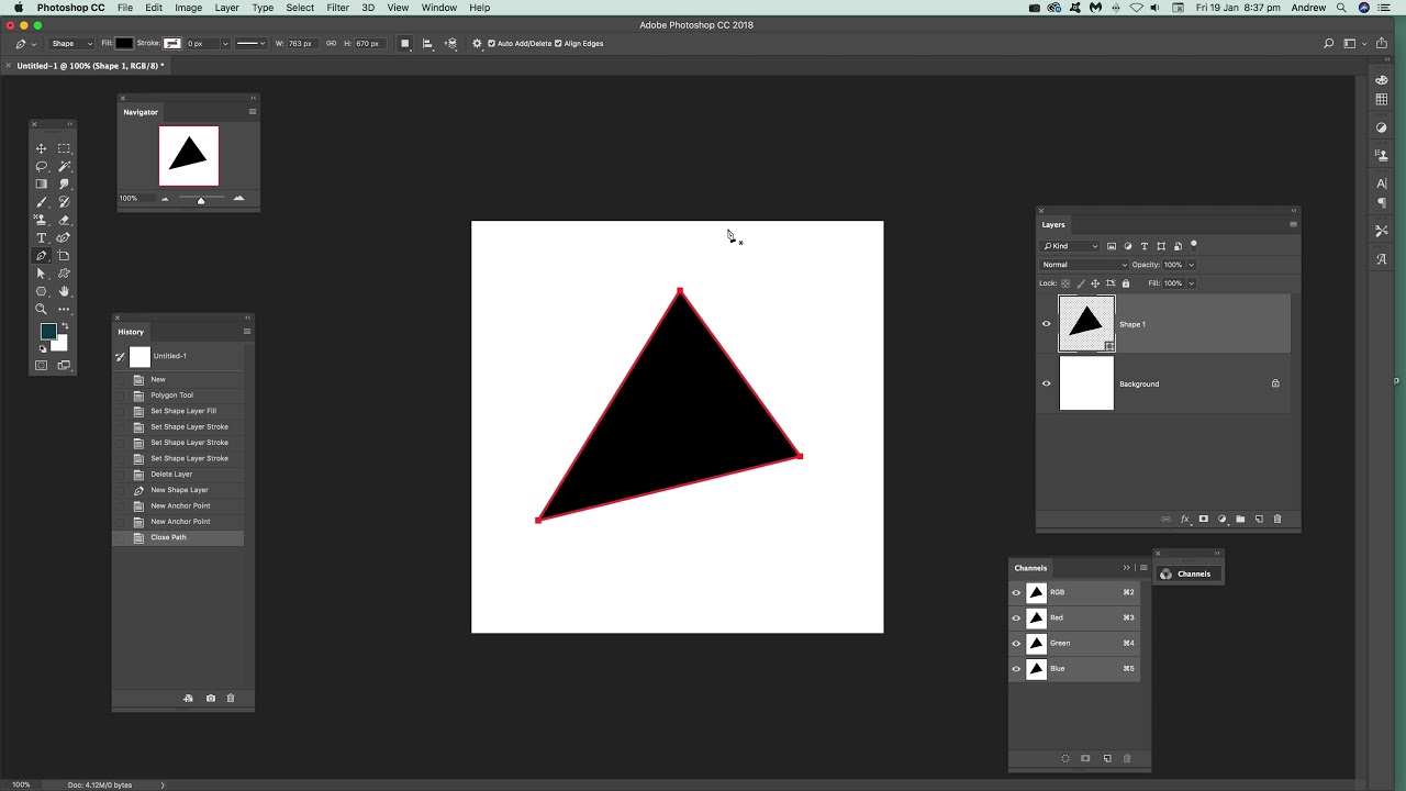 Make Triangle In Photoshop - KibrisPDR