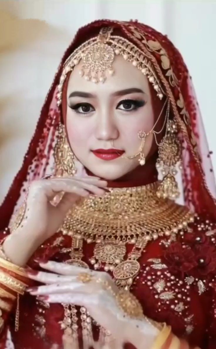 Detail Make Up Pengantin India Hijab Nomer 41