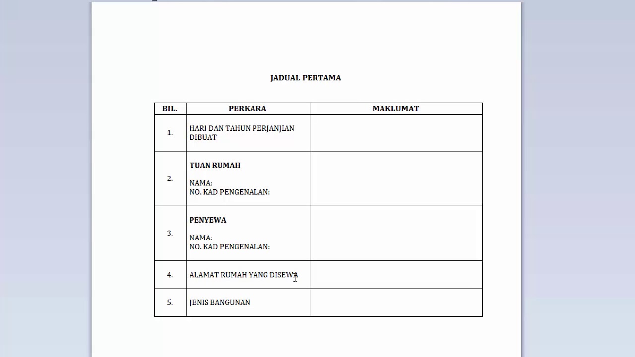 Detail Perjanjian Sewa Beli Rumah Nomer 36