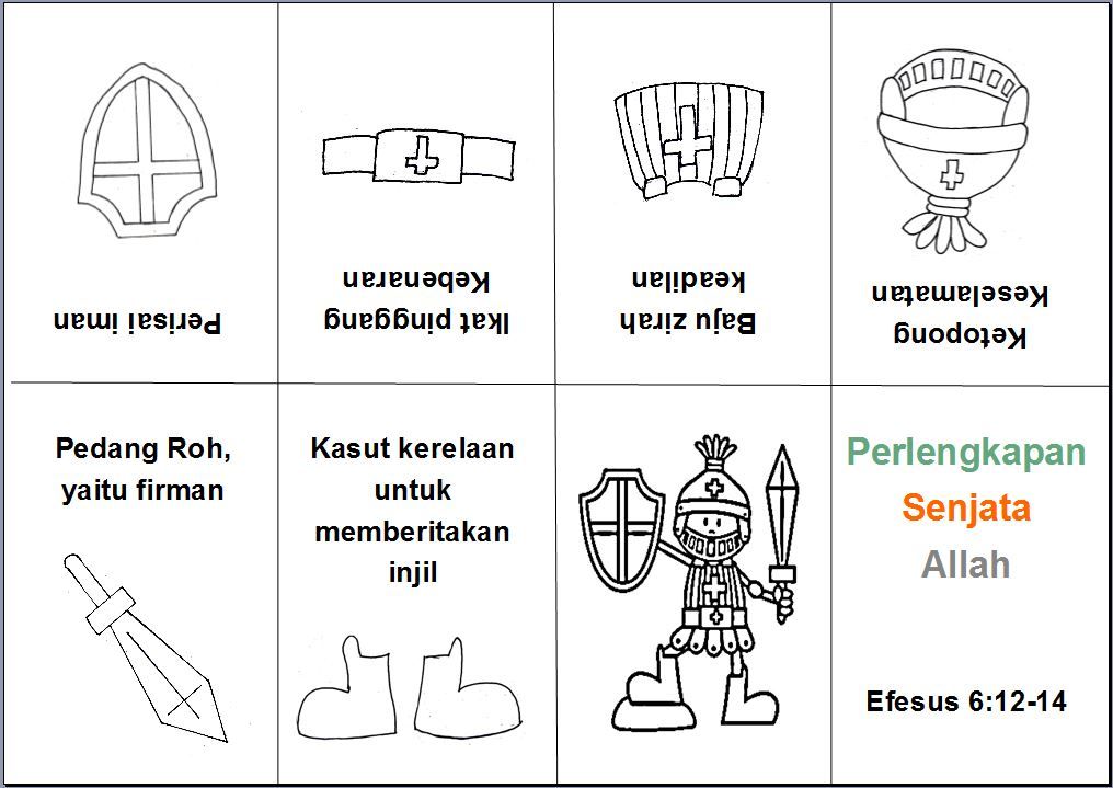 Perlengkapan Senjata Allah Sekolah Minggu - KibrisPDR