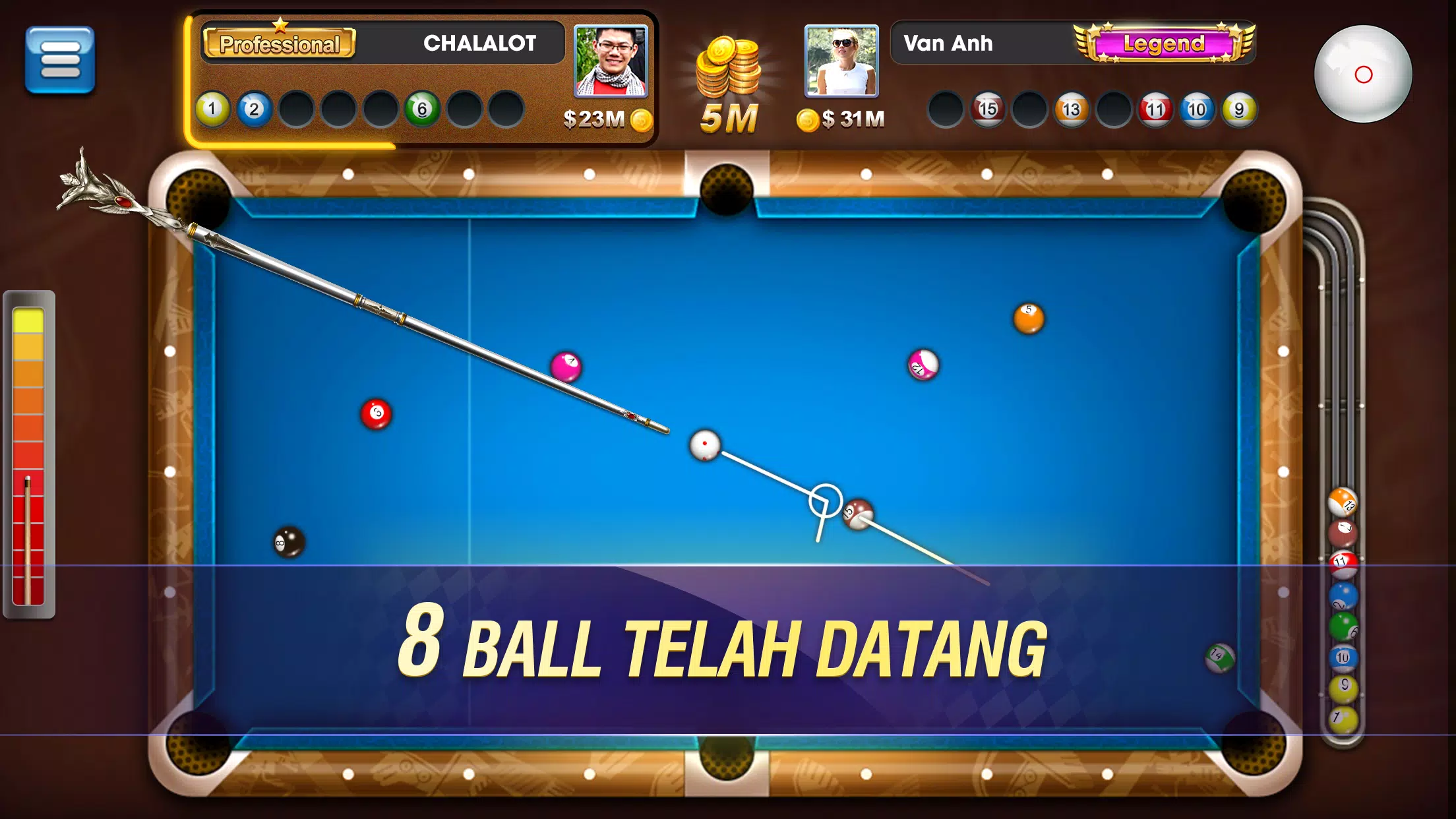 Detail Permainan Billiard 15 Ball Nomer 39