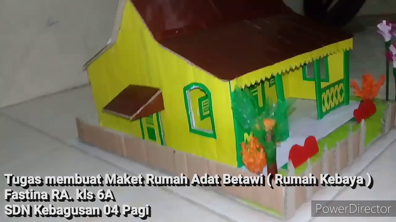 Detail Maket Rumah Kebaya Dari Kardus Nomer 2