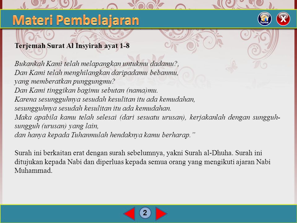 Detail Makna Surat Al Insyirah Nomer 23