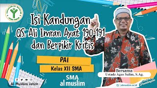 Detail Makna Surat Ali Imran Ayat 190 191 Nomer 46