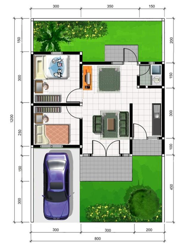 Detail Maksud Rumah Type 45 Nomer 21