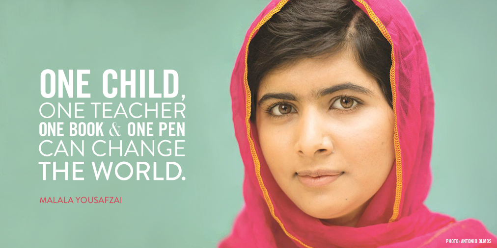 Malala Yousafzai Quotes One Child - KibrisPDR