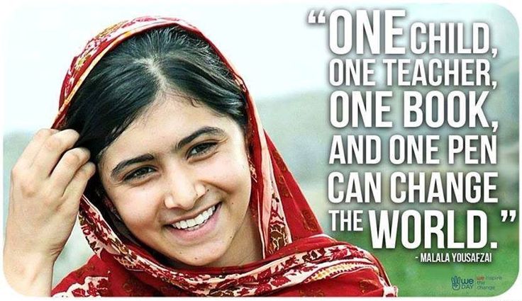 Detail Malala Yousafzai Quotes One Child Nomer 3