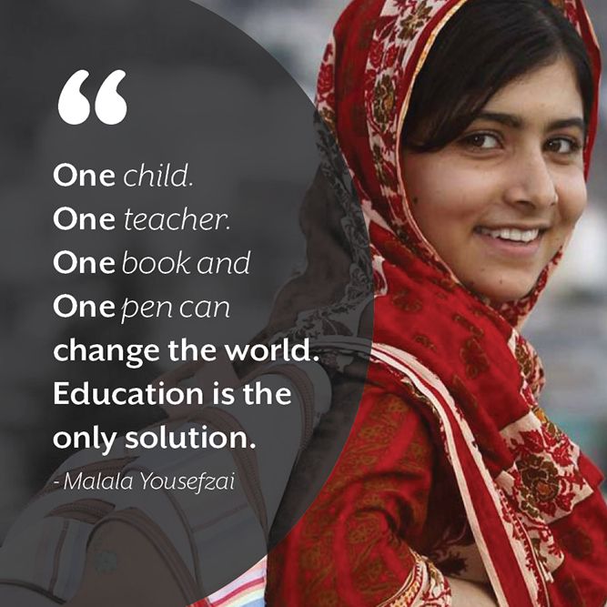 Detail Malala Yousafzai Quotes One Child Nomer 6