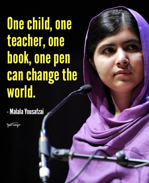 Detail Malala Yousafzai Quotes One Child Nomer 9