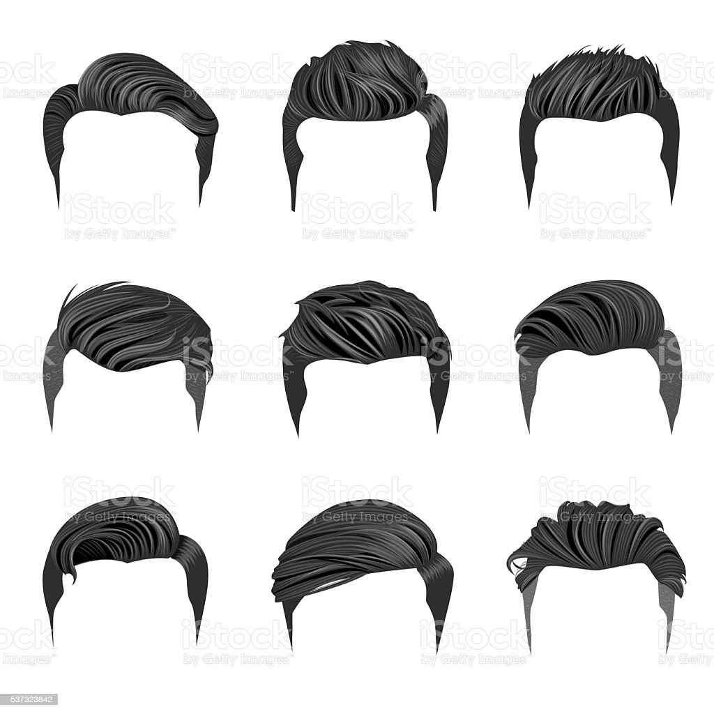 Detail Male Hair Vector Png Nomer 2