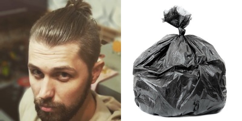 Detail Man Bun Meme Garbage Bag Nomer 12