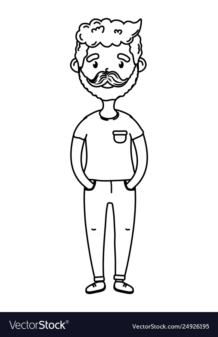 Detail Man Clipart Black And White Nomer 17