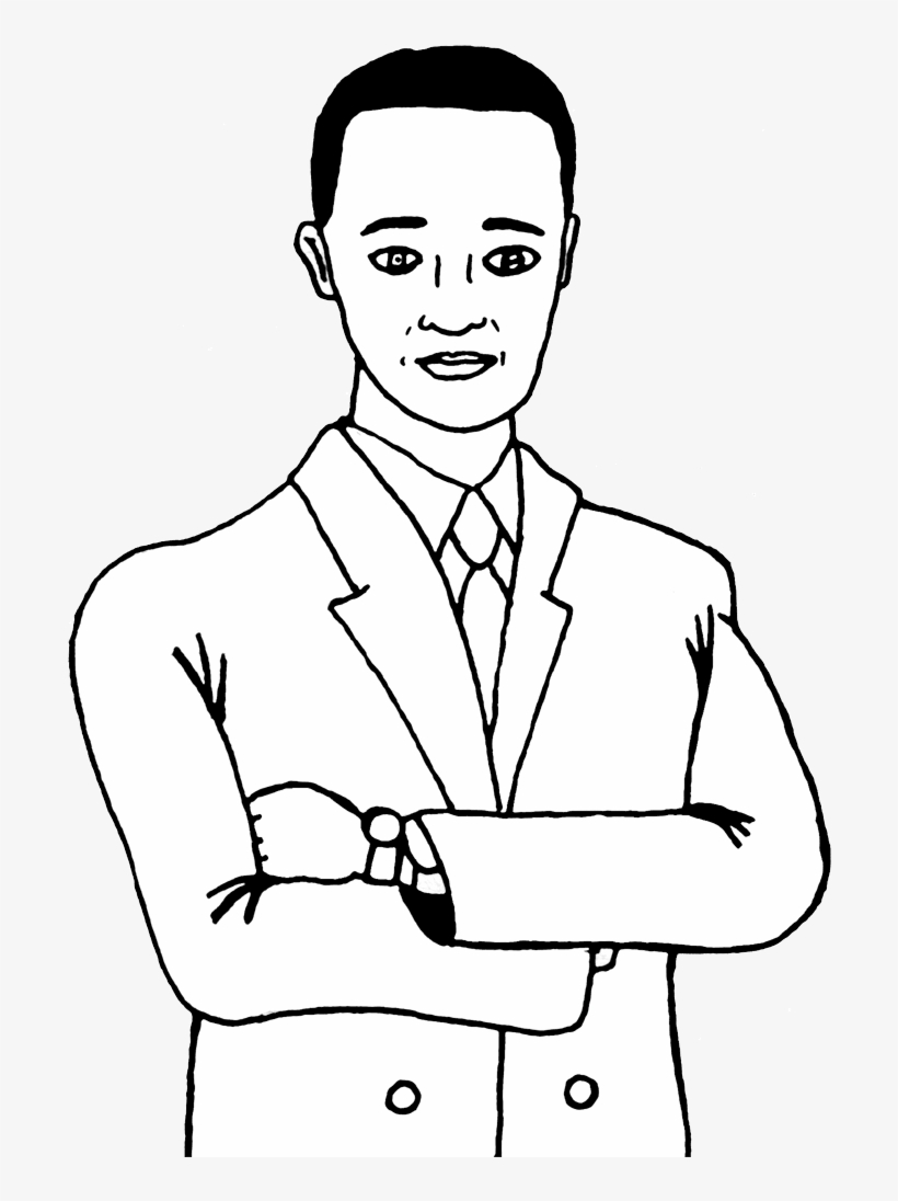 Detail Man Clipart Black And White Nomer 47