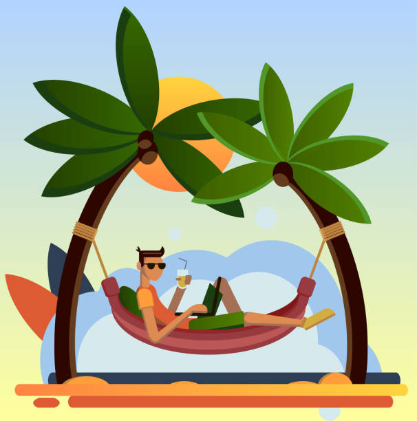 Man In Hammock Clipart - KibrisPDR