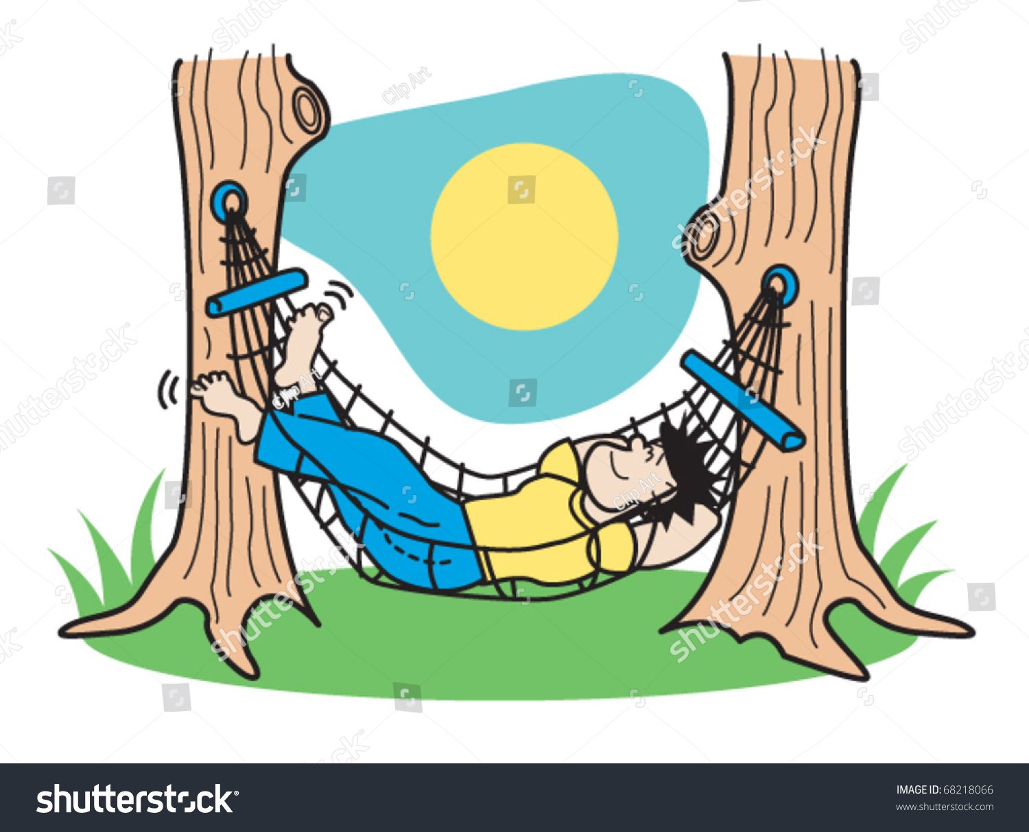 Detail Man In Hammock Clipart Nomer 11