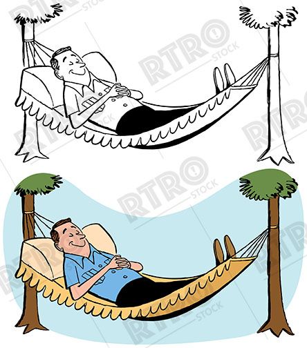 Detail Man In Hammock Clipart Nomer 14