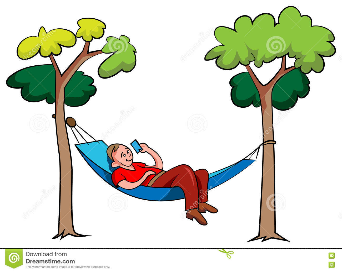 Detail Man In Hammock Clipart Nomer 15