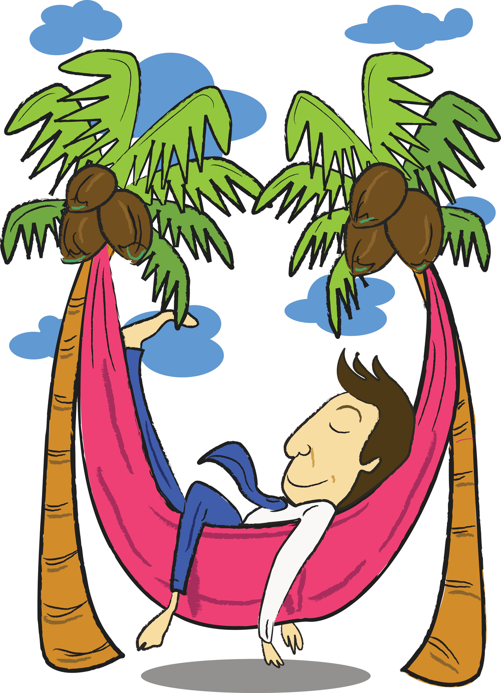 Detail Man In Hammock Clipart Nomer 29