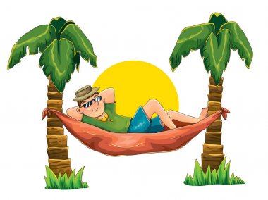 Detail Man In Hammock Clipart Nomer 33