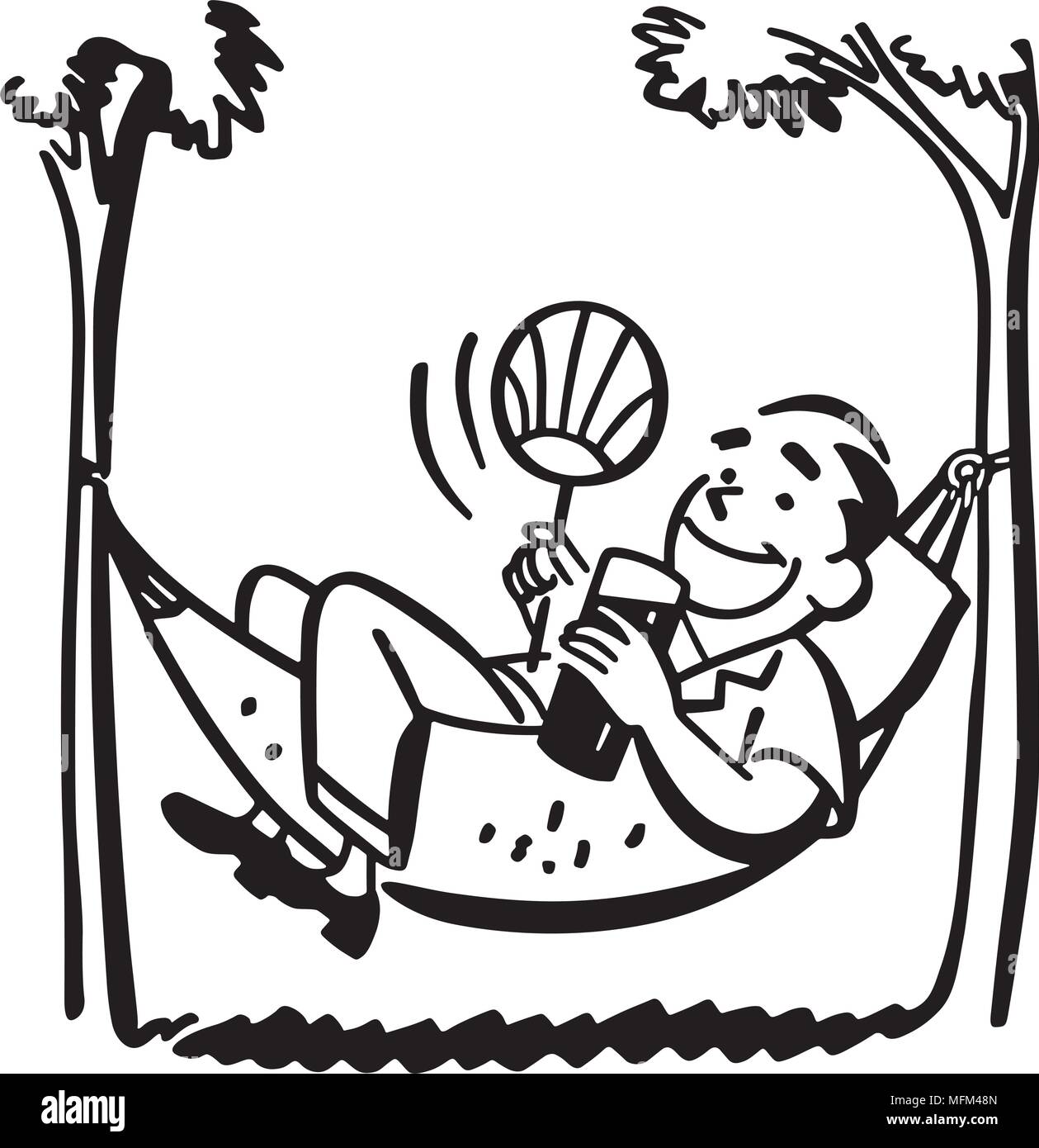 Detail Man In Hammock Clipart Nomer 46