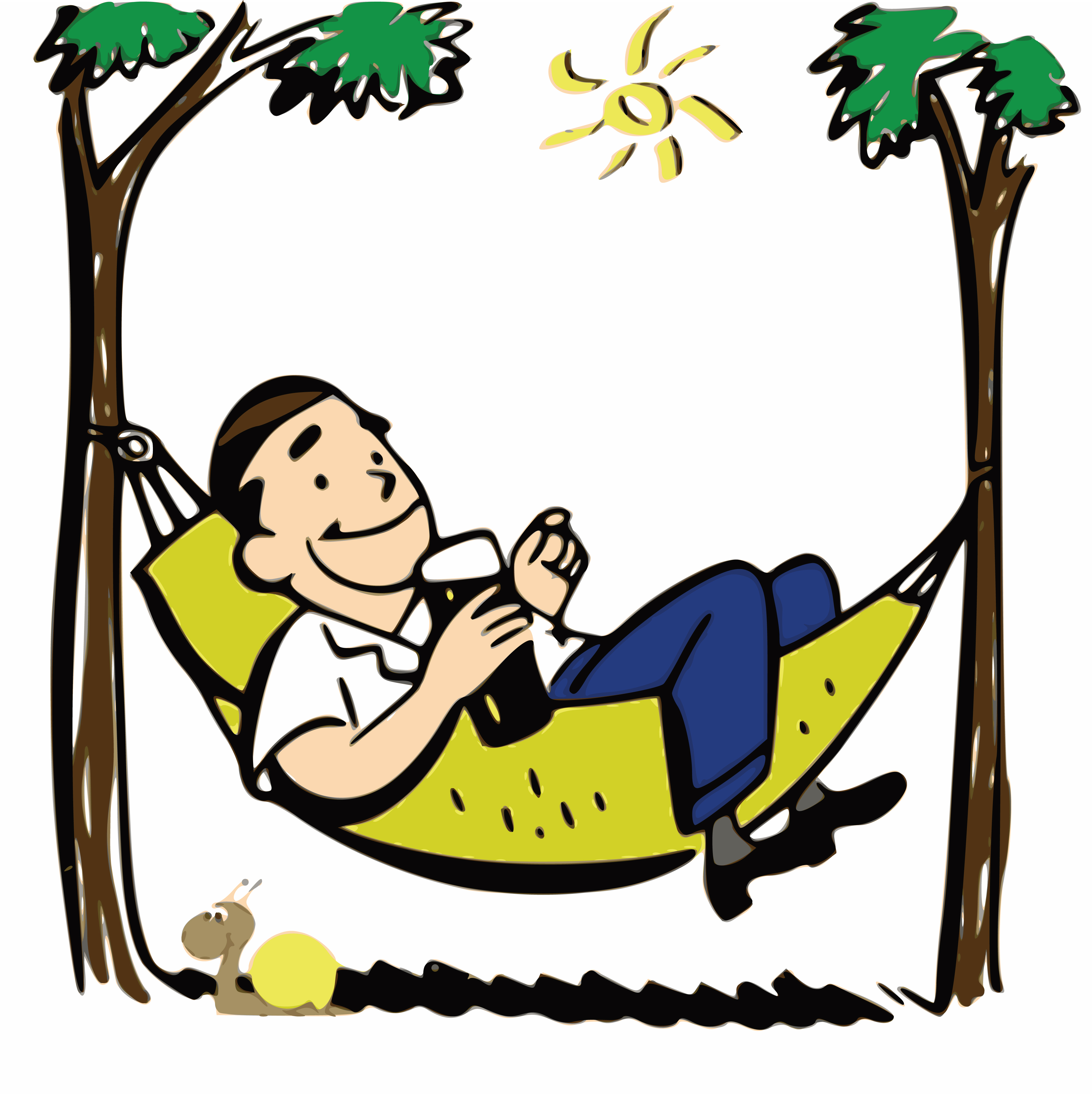 Detail Man In Hammock Clipart Nomer 8