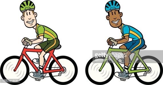 Detail Man On Bicycle Clipart Nomer 16