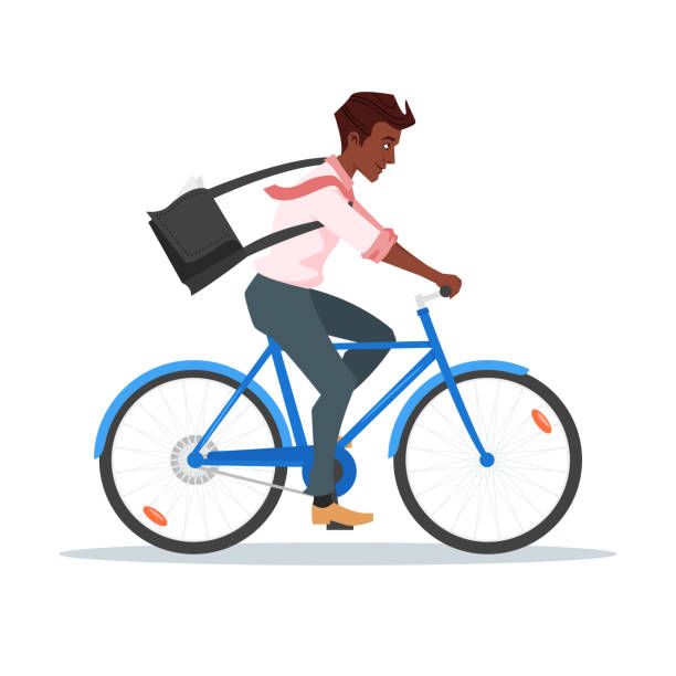 Detail Man On Bicycle Clipart Nomer 19