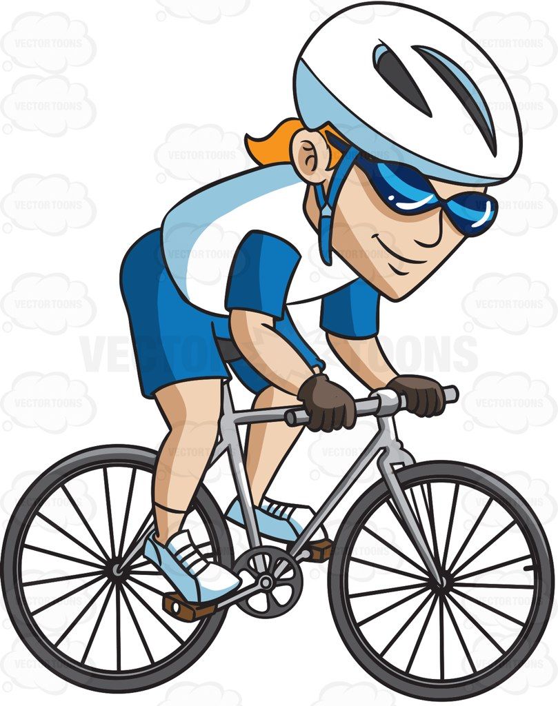 Detail Man On Bicycle Clipart Nomer 27