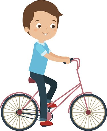 Detail Man On Bicycle Clipart Nomer 35