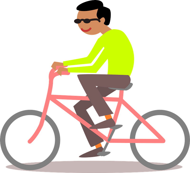 Detail Man On Bike Clipart Nomer 34