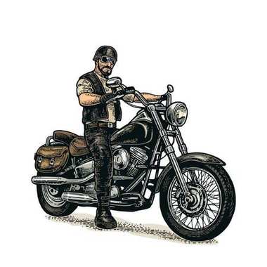 Detail Man On Motorcycle Clipart Nomer 26