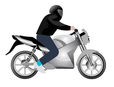 Detail Man On Motorcycle Clipart Nomer 10