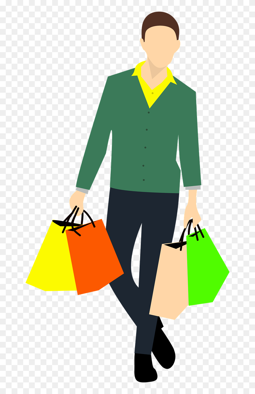 Detail Man Shopping Clipart Nomer 16