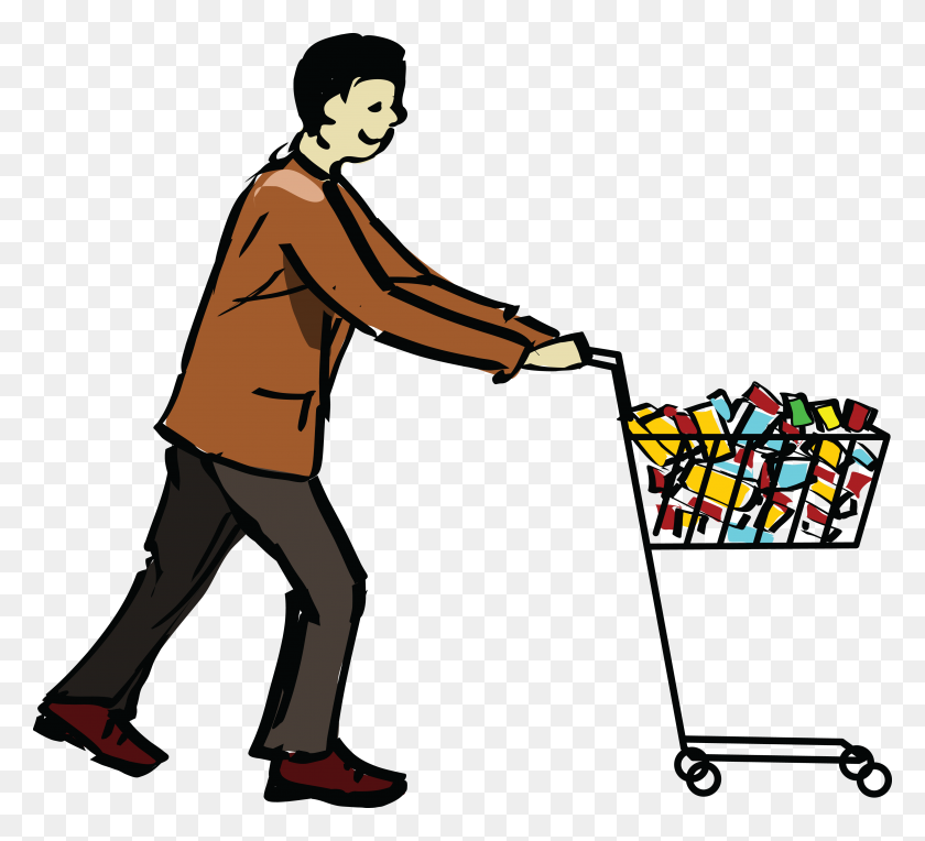 Detail Man Shopping Clipart Nomer 19