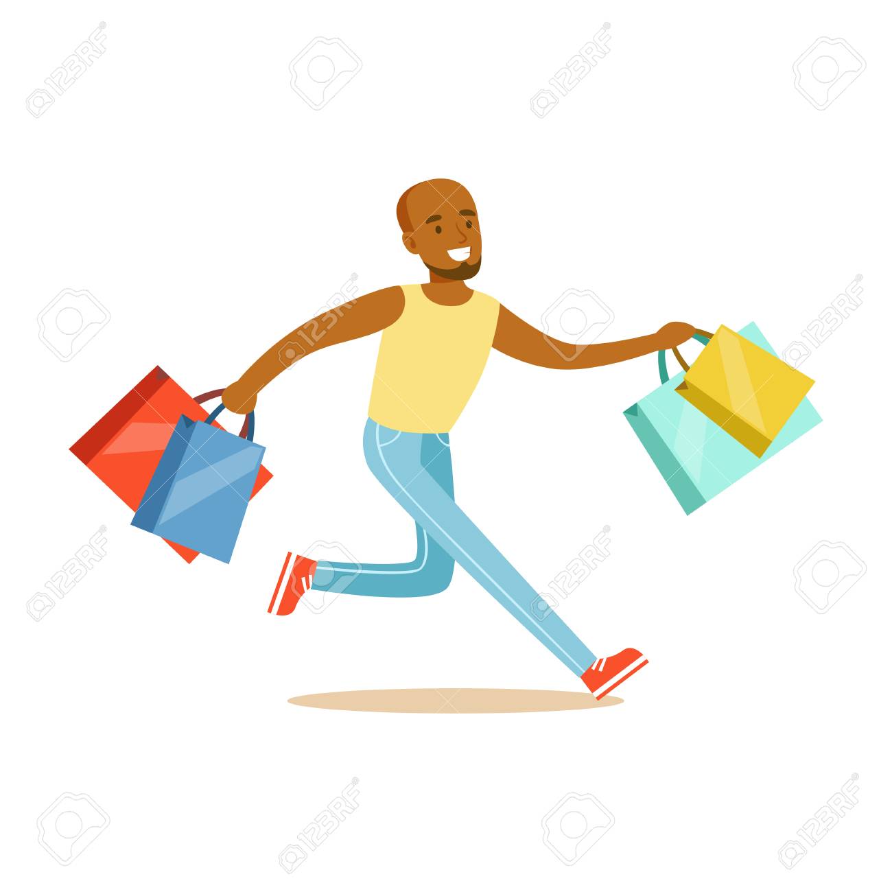 Detail Man Shopping Clipart Nomer 20