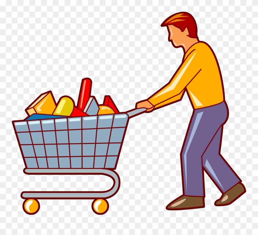 Detail Man Shopping Clipart Nomer 24