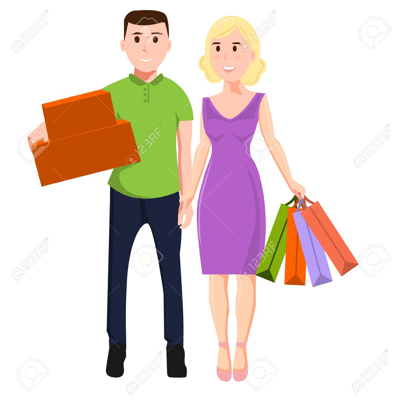 Detail Man Shopping Clipart Nomer 25