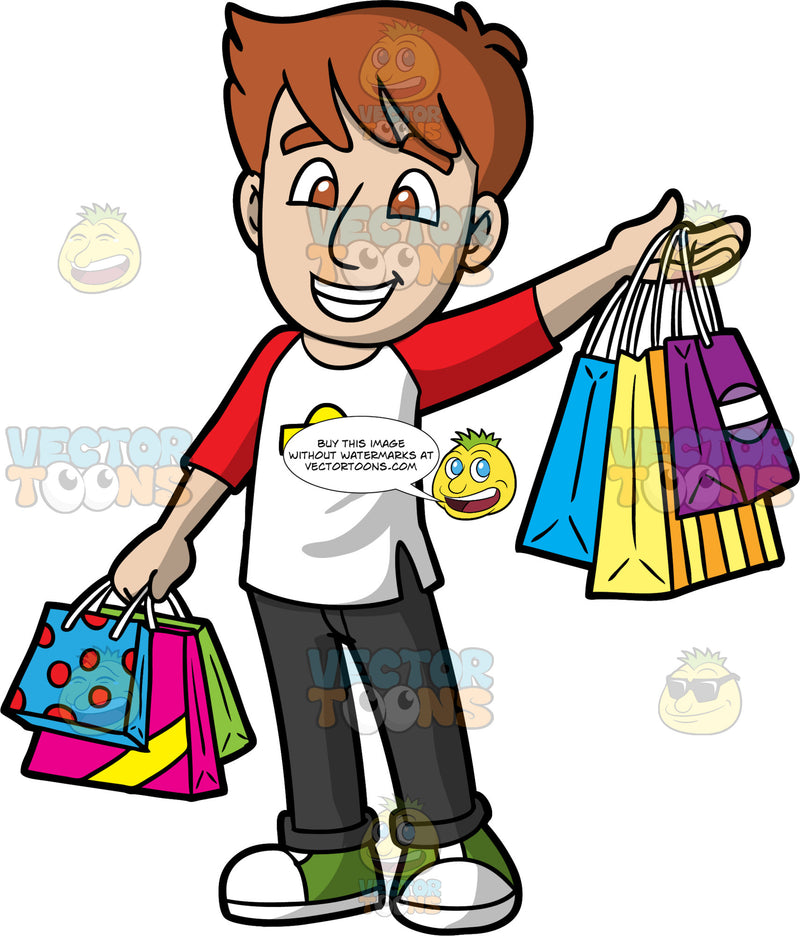 Detail Man Shopping Clipart Nomer 27