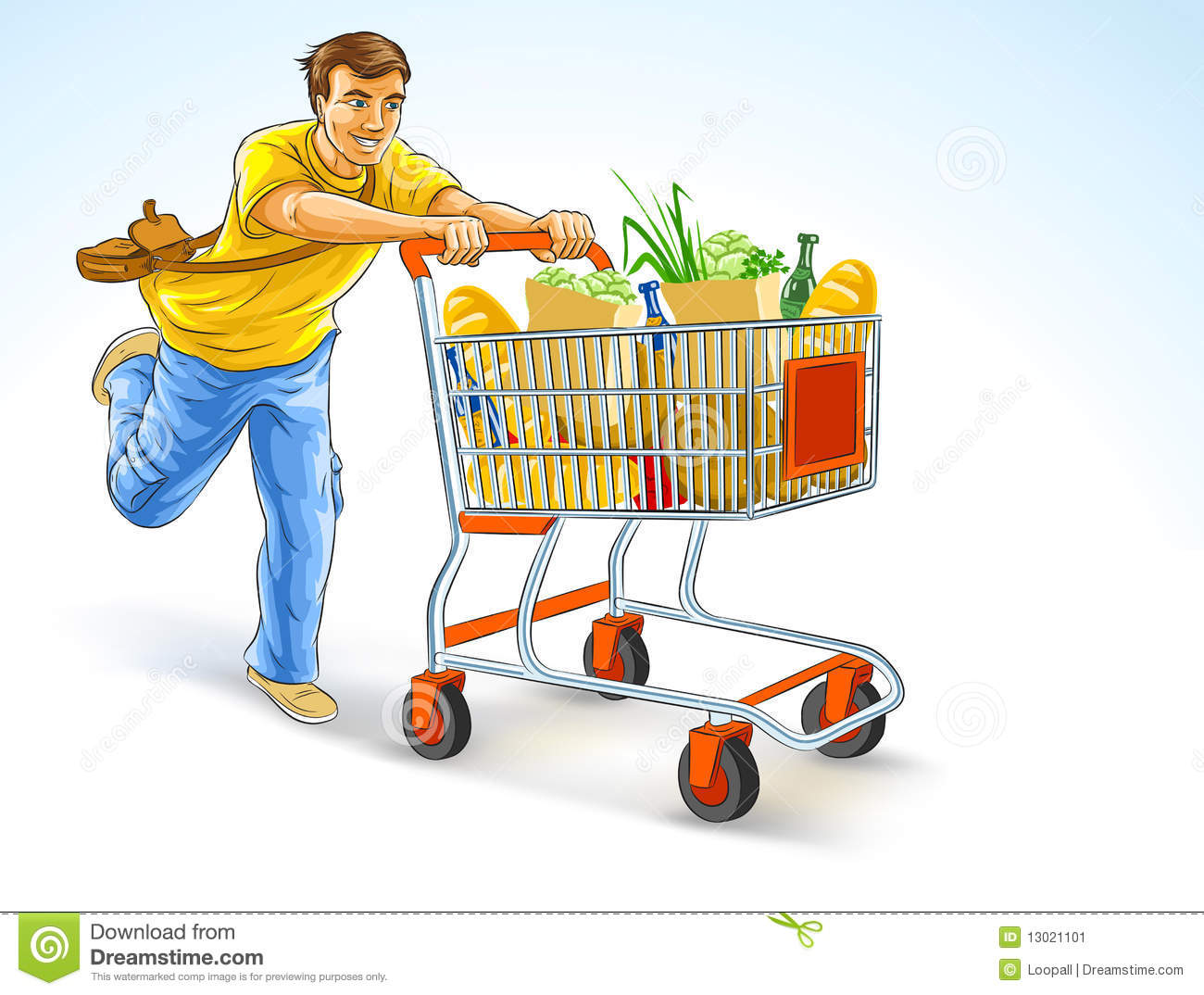 Detail Man Shopping Clipart Nomer 35