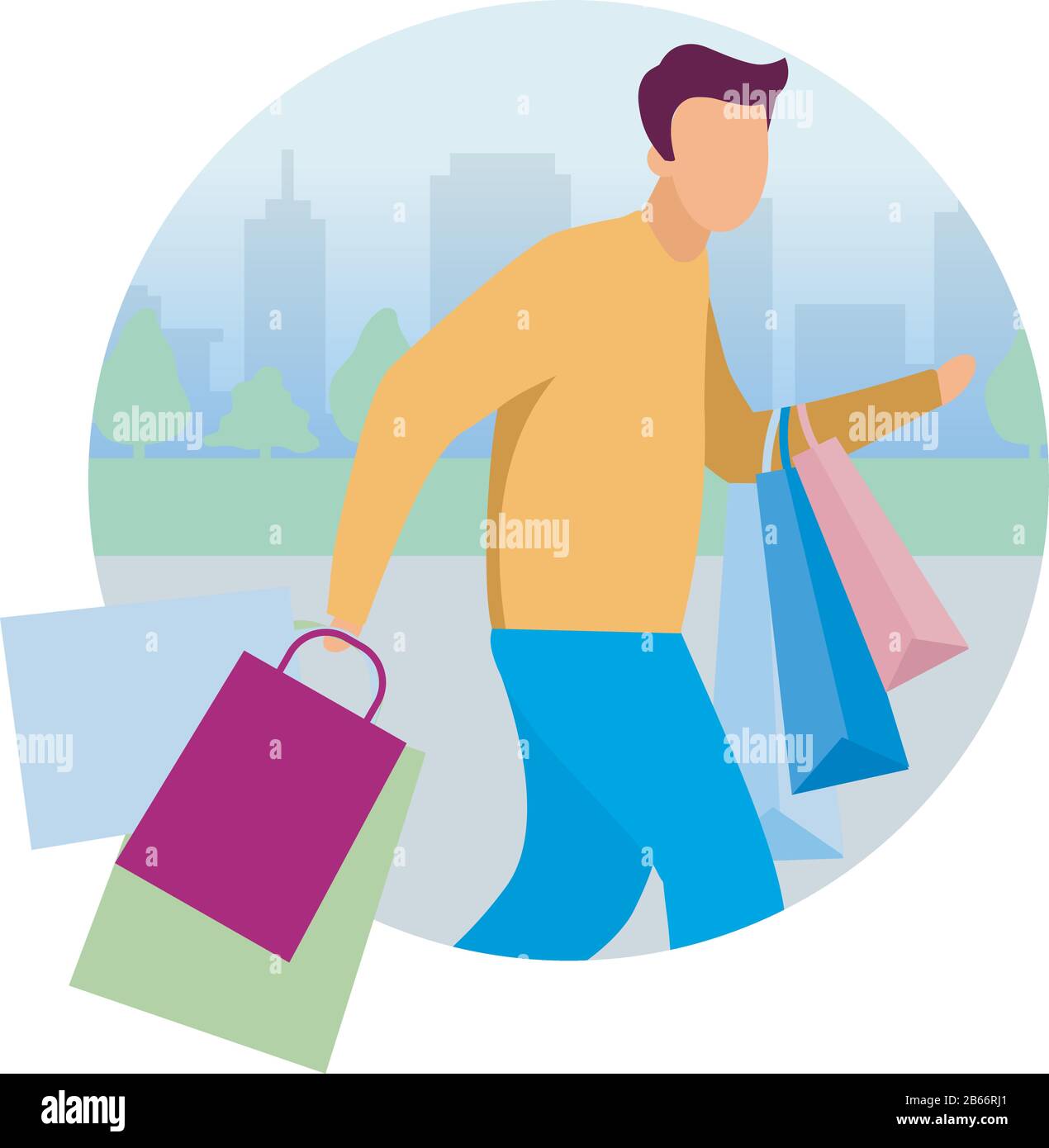 Detail Man Shopping Clipart Nomer 5