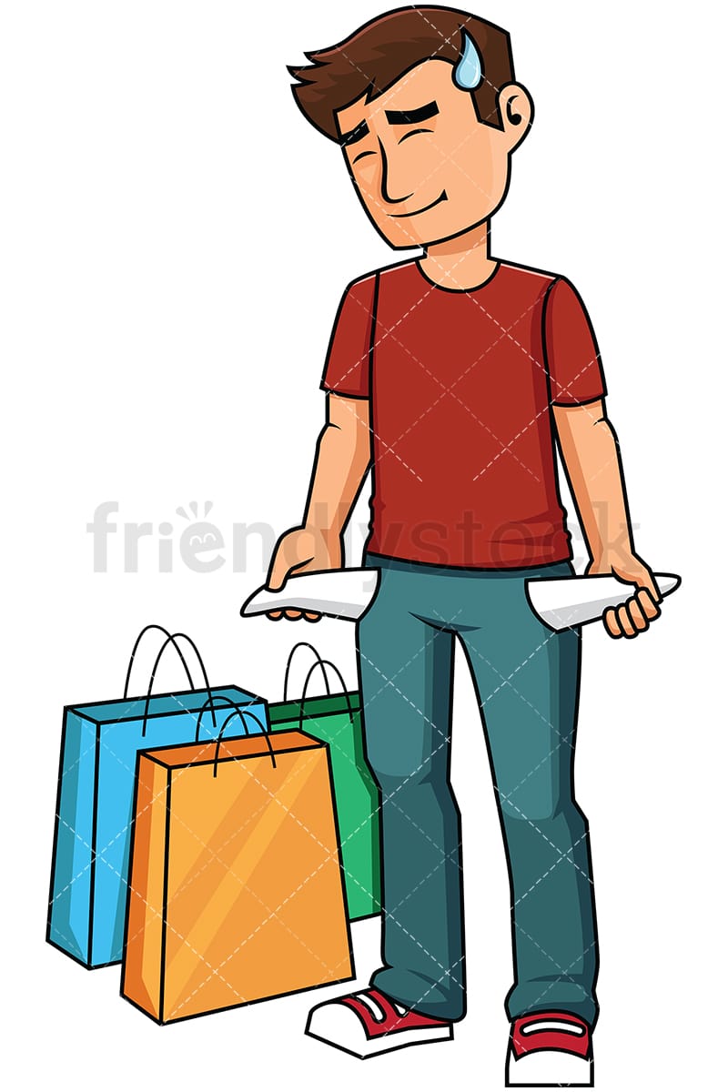 Detail Man Shopping Clipart Nomer 44