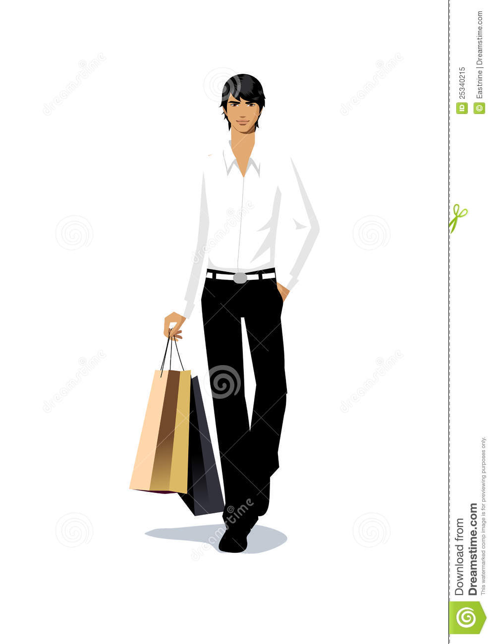 Detail Man Shopping Clipart Nomer 47