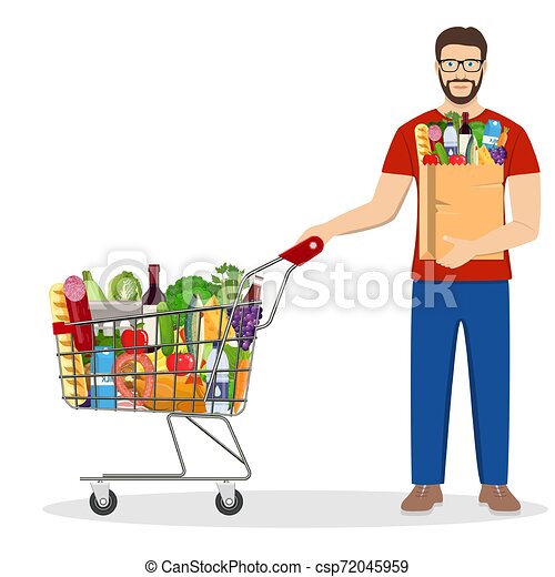 Detail Man Shopping Clipart Nomer 6