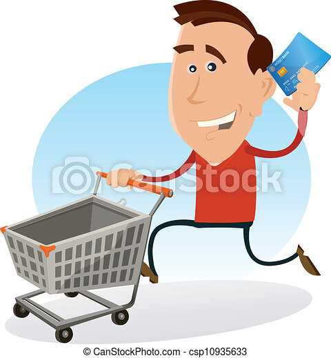 Detail Man Shopping Clipart Nomer 50