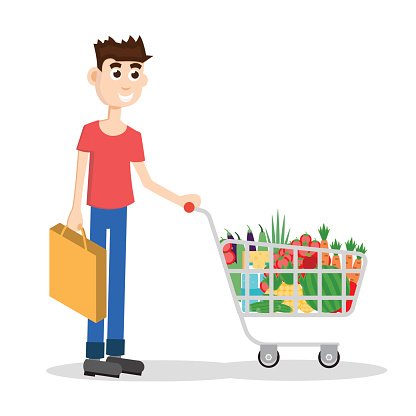 Detail Man Shopping Clipart Nomer 9