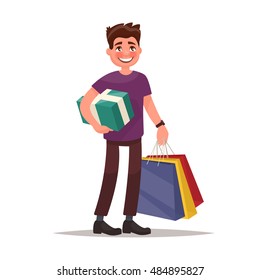 Detail Man Shopping Clipart Nomer 10