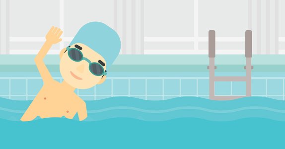 Detail Man Swimming Clipart Nomer 16